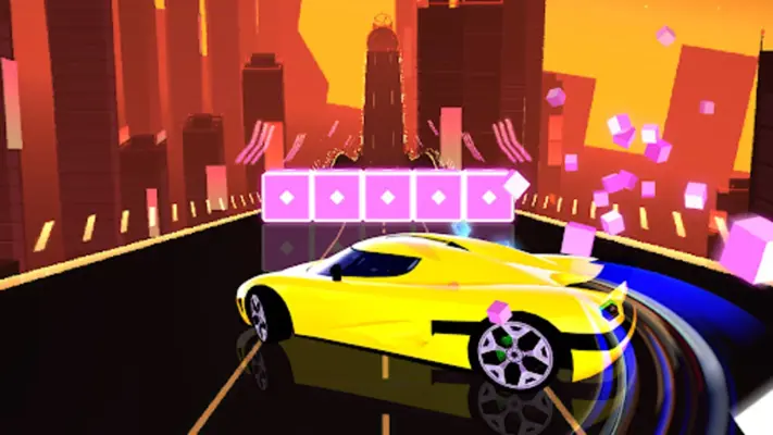 Neon Racing - Beat Racing android App screenshot 0